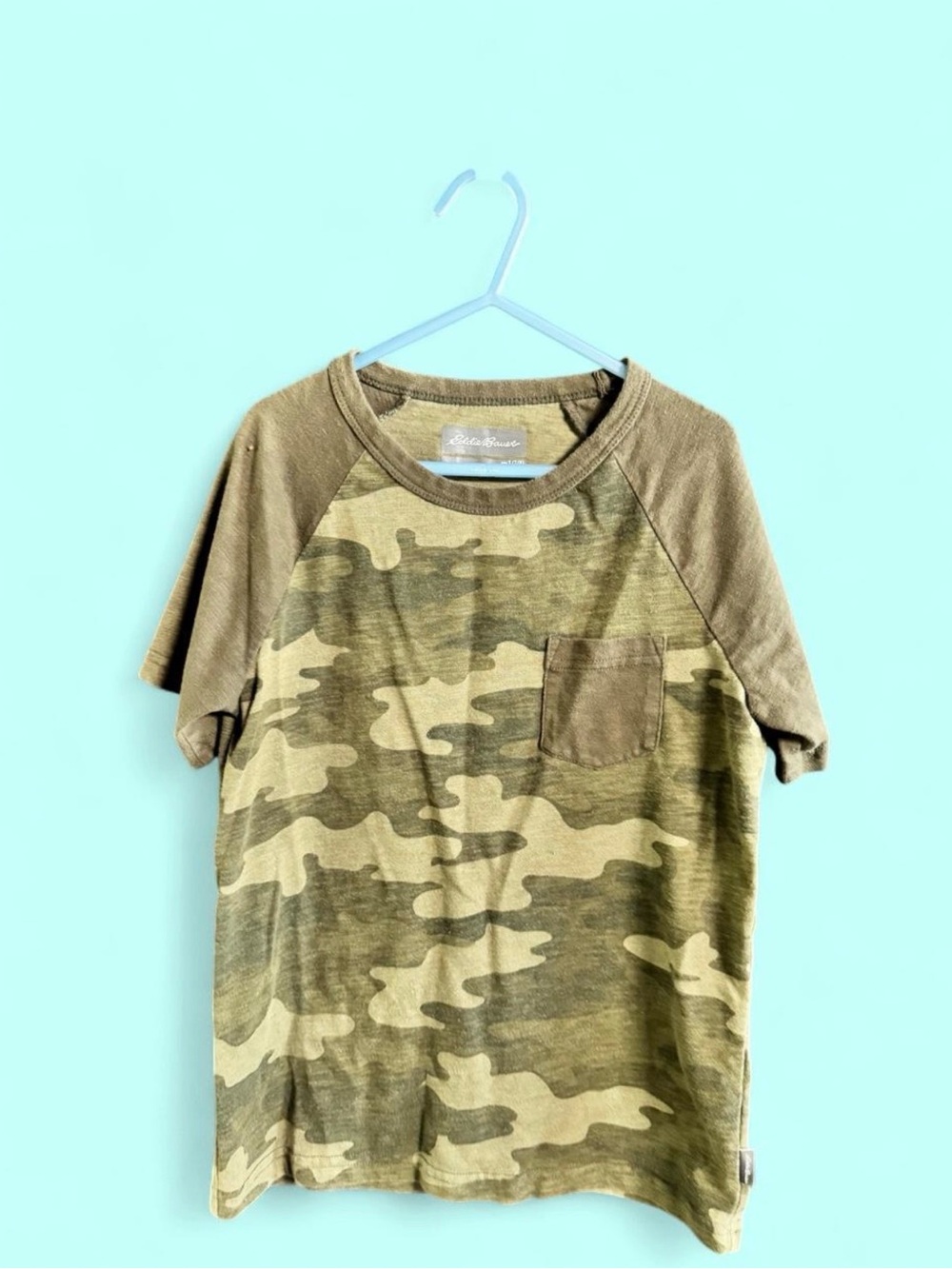 Eddie Bauer Boys Camo Pocket Shirt Kids Size 7/8